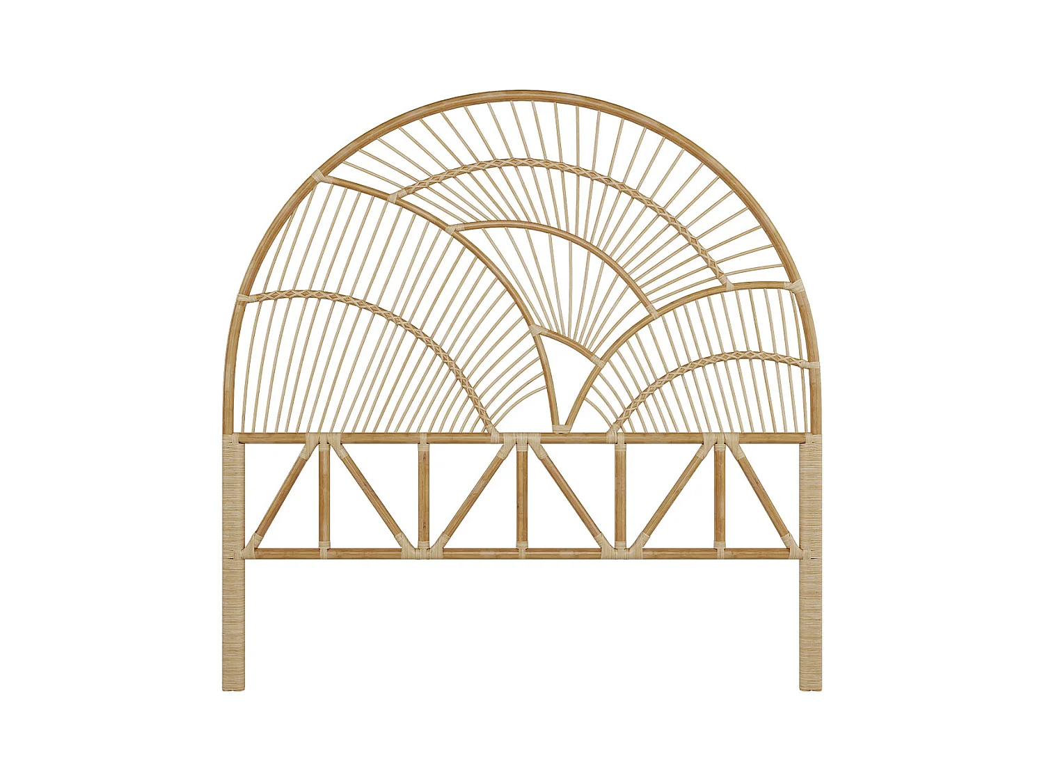 Tête de lit en rotin naturel 140 cm - Séléné