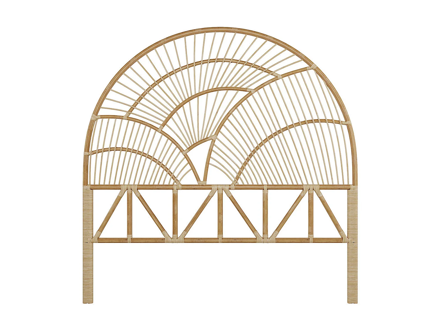 Cabecero de ratán natural 140 cm - Séléné