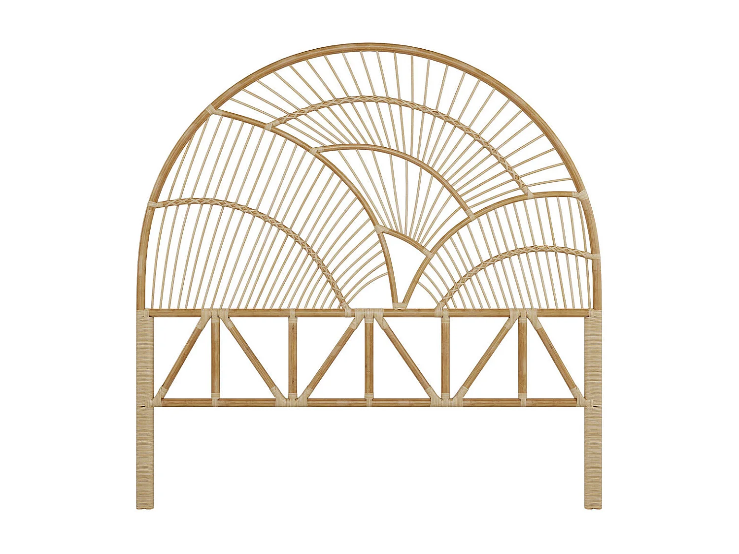 Cabecero de ratán natural 140 cm - Séléné
