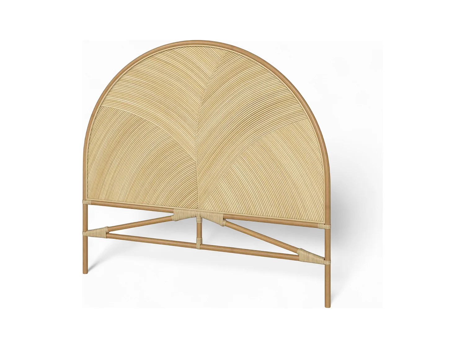 Tête de lit en rotin naturel 140 cm - Beigia