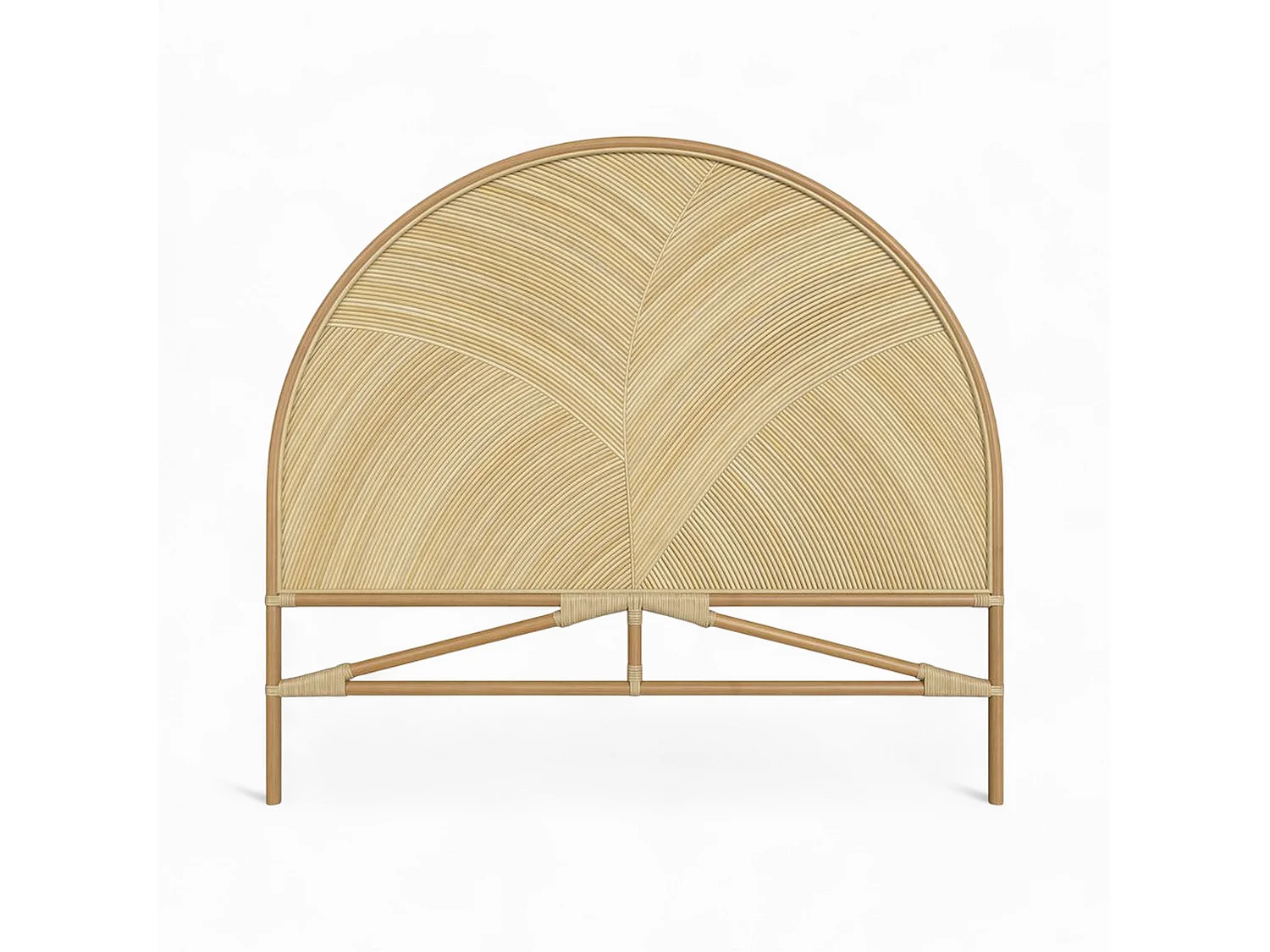 Tête de lit en rotin naturel 140 cm - Beigia