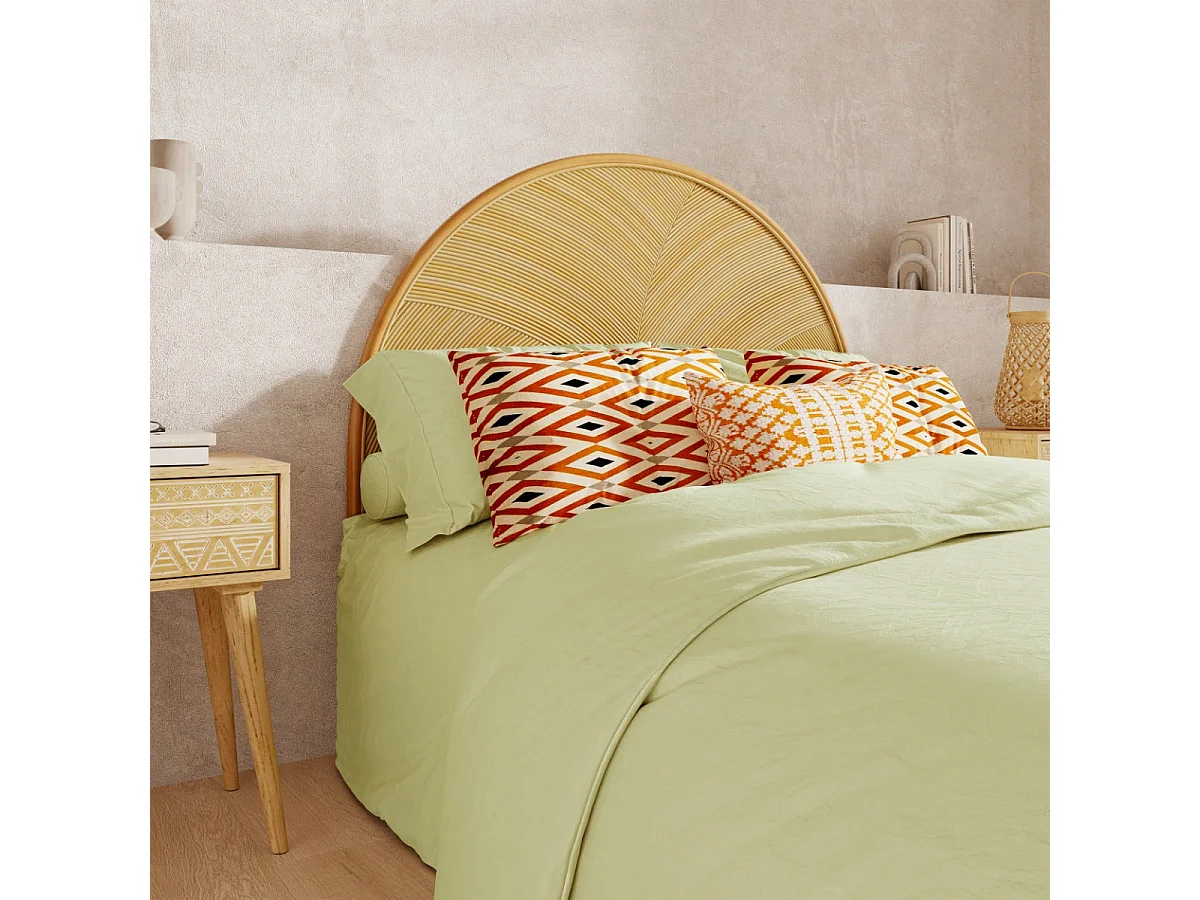 Tête de lit en rotin naturel 140 cm - Beigia