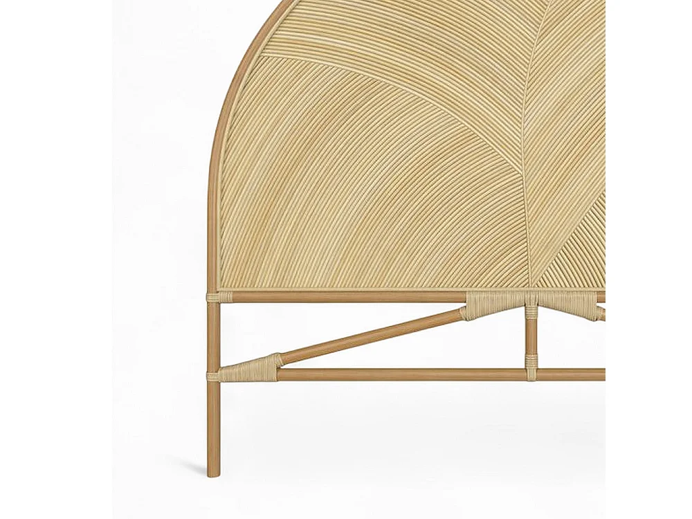 Tête de lit en rotin naturel 140 cm - Beigia