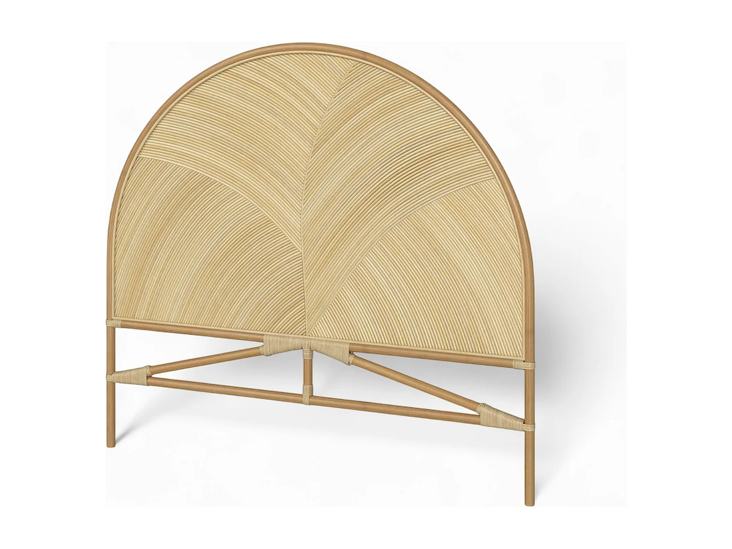 Tête de lit en rotin naturel 140 cm - Beigia