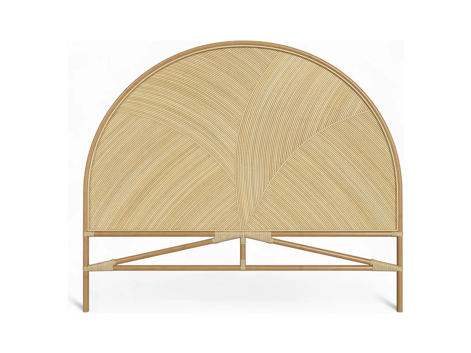 Tête de lit en rotin naturel 160 cm - Beigia