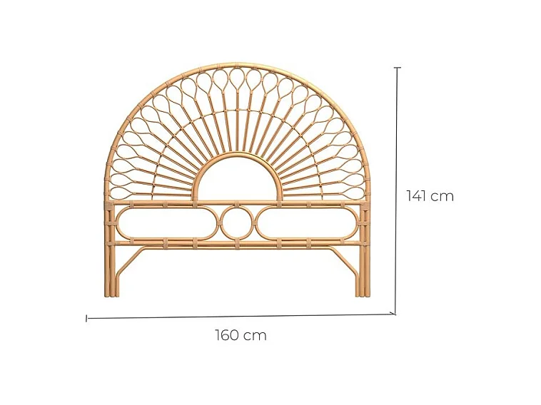 Tête de lit 160 cm en rotin - Bahia
