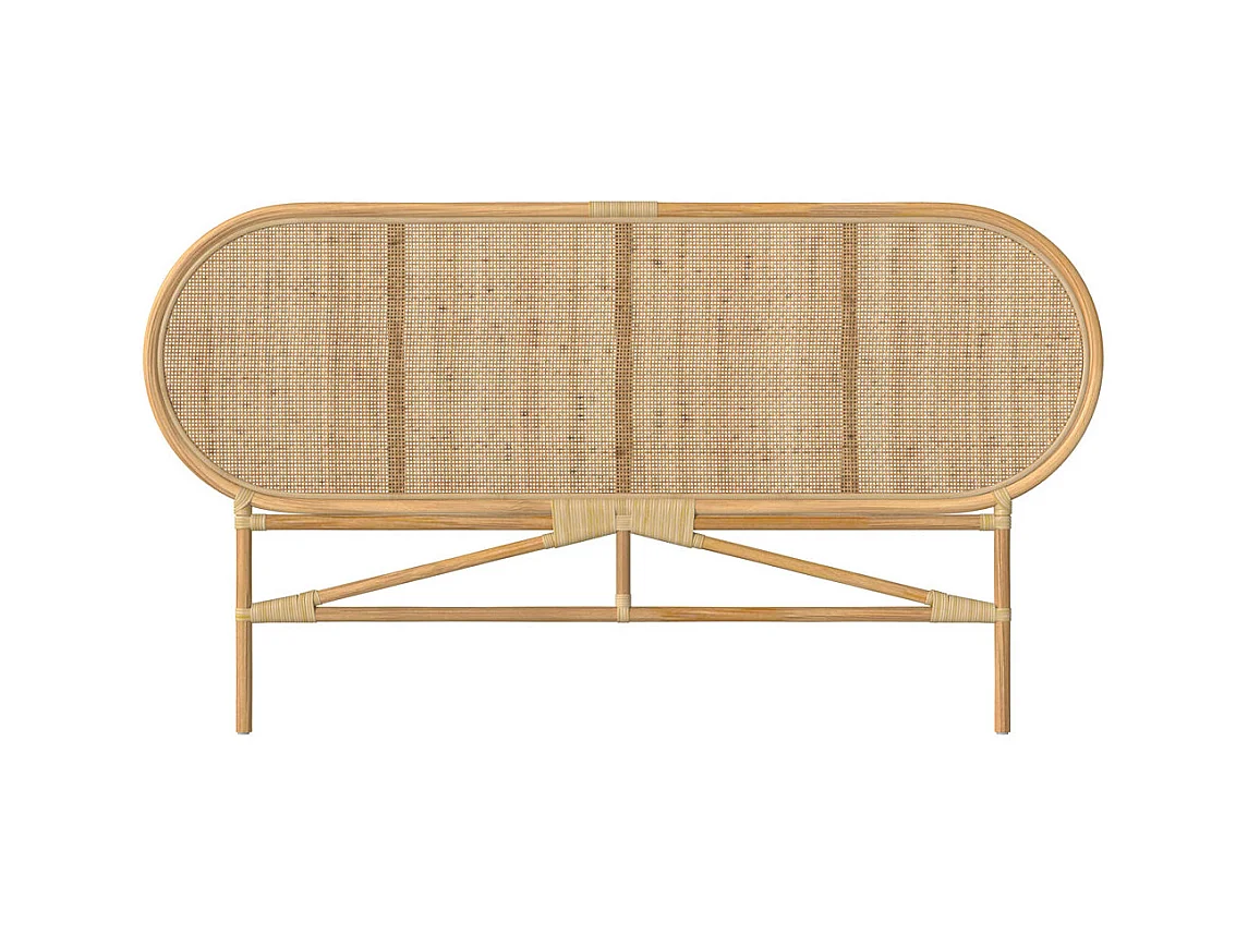 Tête de lit en rotin naturel 140 cm - Navahino