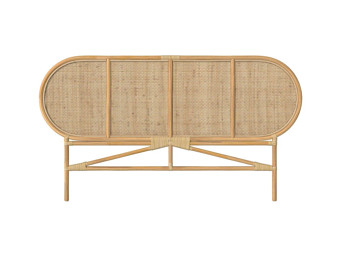 Tête de lit en rotin naturel 140 cm - Navahino