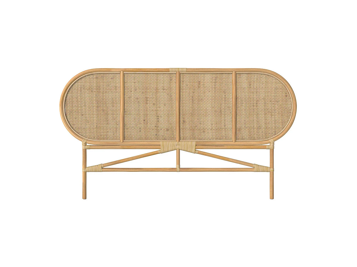 Testiera in rattan naturale 140 cm - Navahino