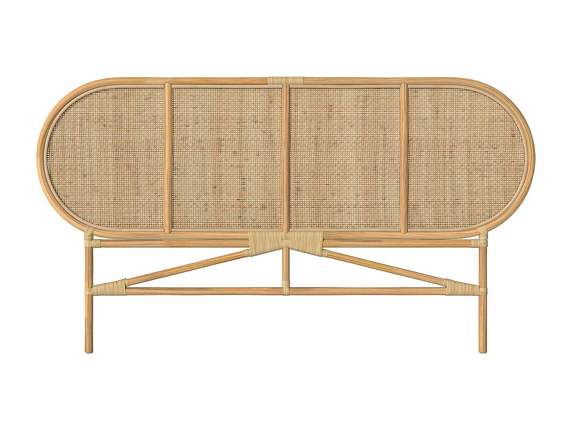 Testiera in rattan naturale 140 cm - Navahino