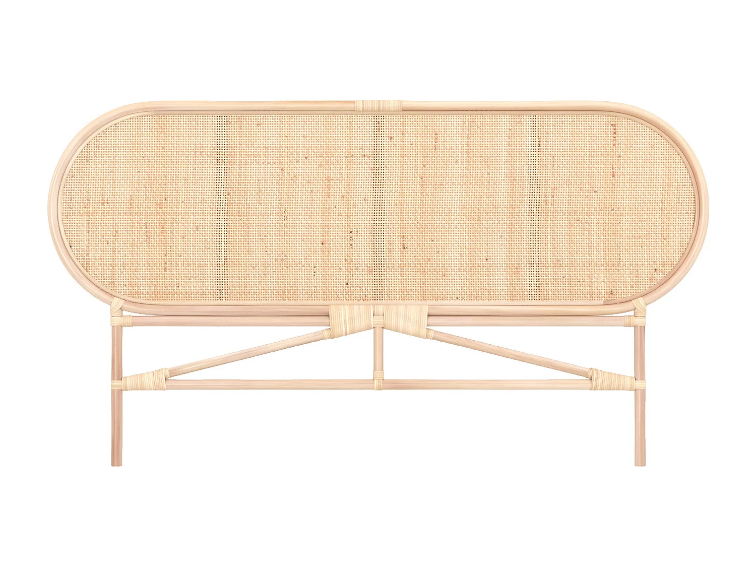 Tête de lit en rotin naturel 140 cm - Navahino