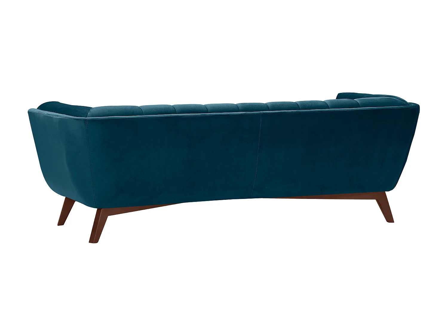 Sofá de 3 plazas en terciopelo azul oscuro - Mona