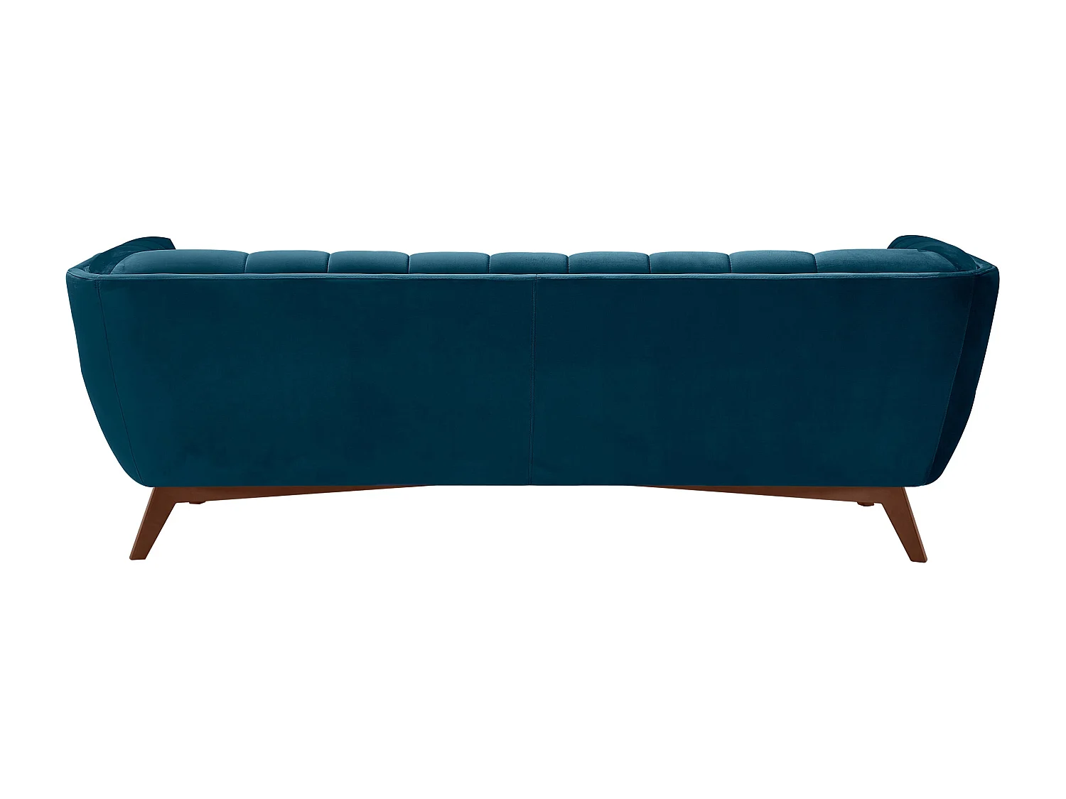 Sofá de 3 plazas en terciopelo azul oscuro - Mona