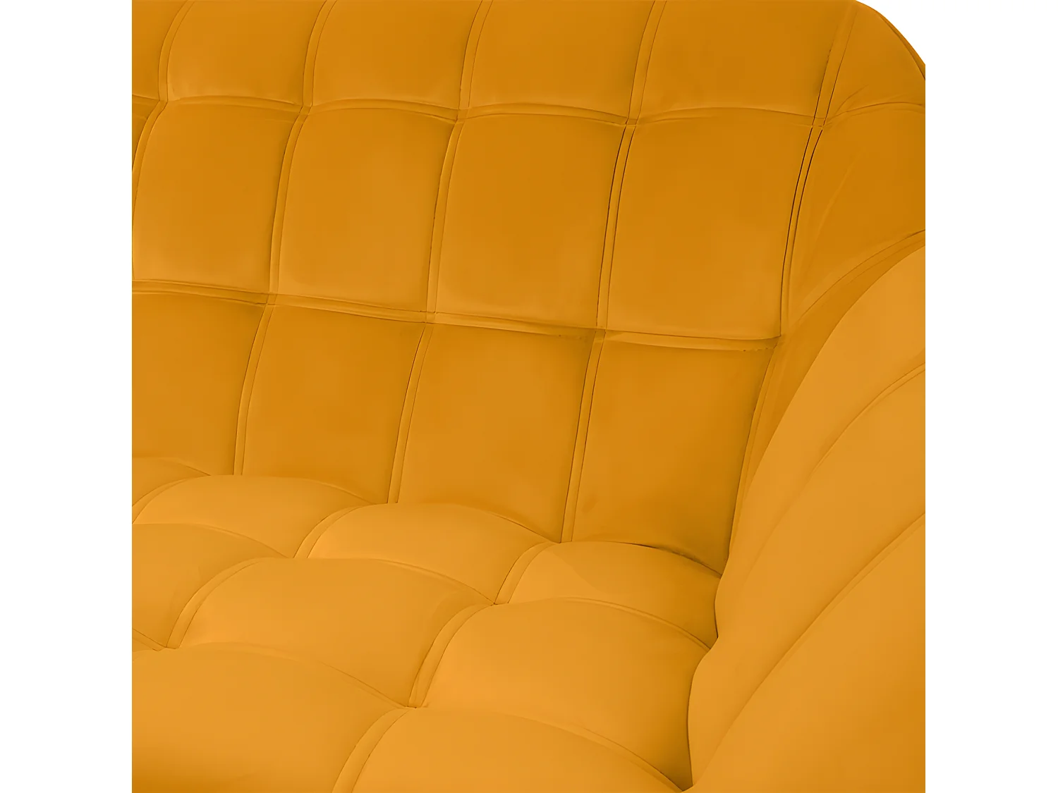 Canapé Simba 2 places en velours jaune