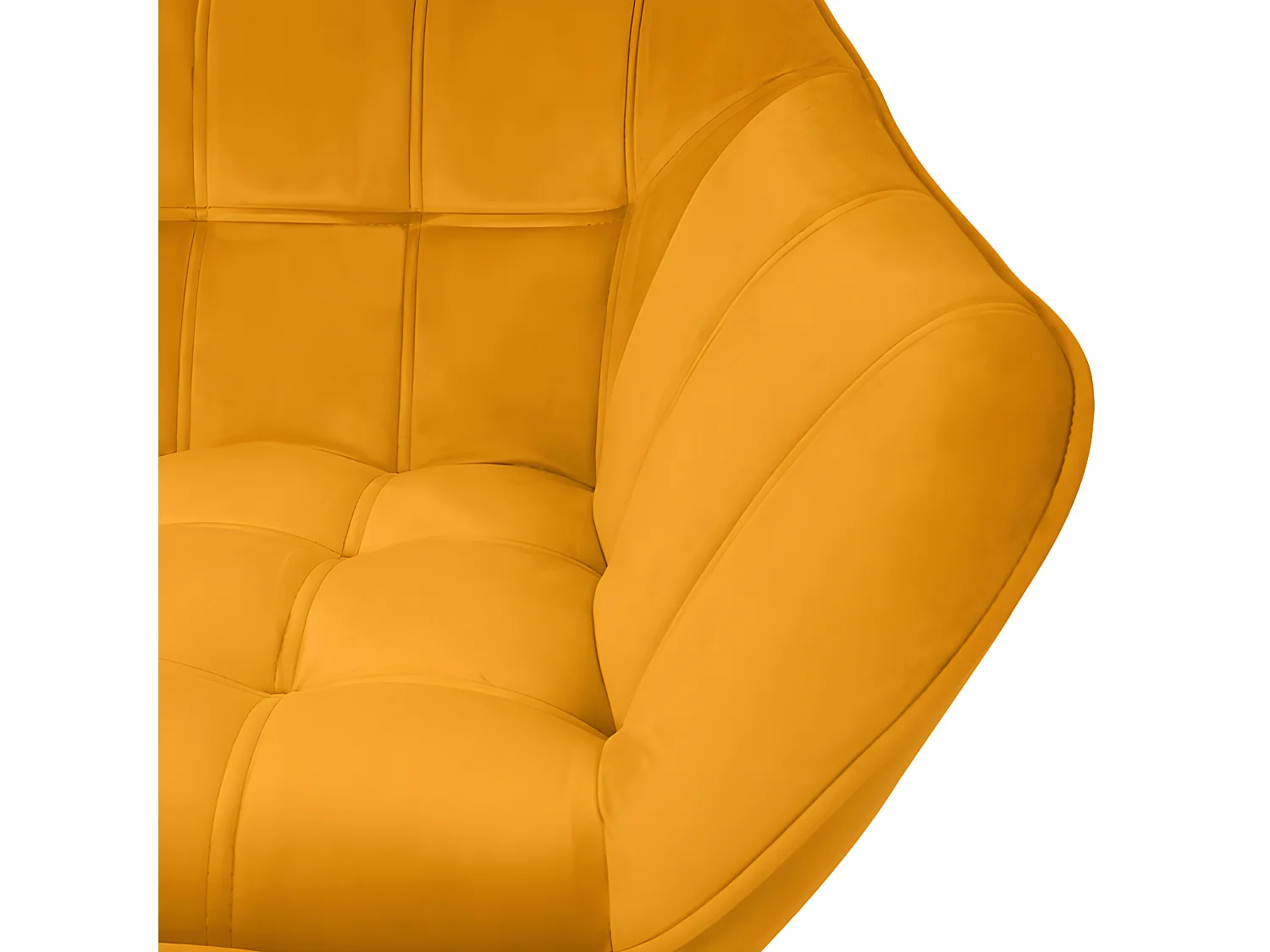 Canapé Simba 2 places en velours jaune