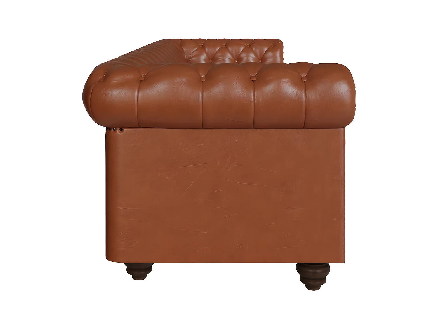 Canapé 3 places Chesterfield en cuir