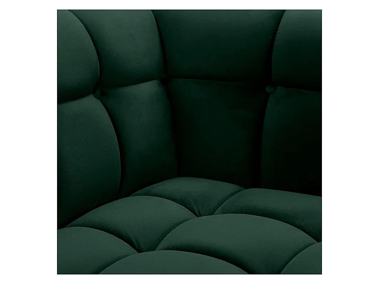 Sofá de 3 plazas en terciopelo verde oscuro - Mona