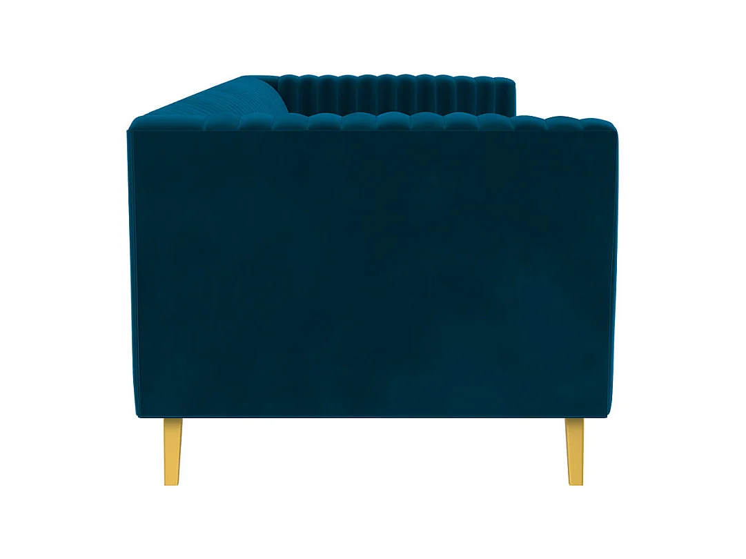 Divano 3 posti in velluto blu scuro - Gatsby