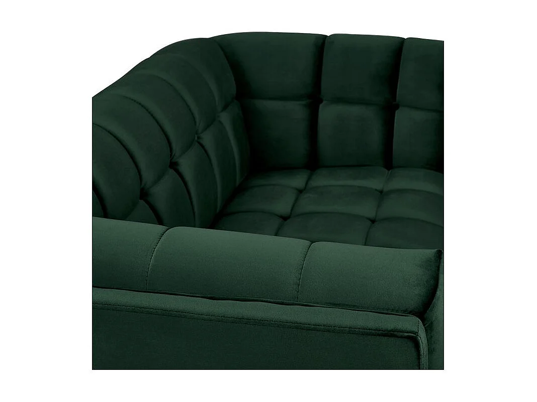Divano a 2 posti in velluto verde scuro - Mona