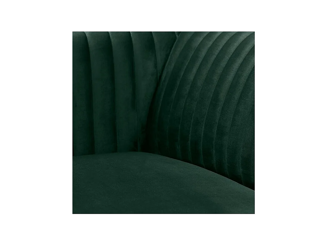 Sofá de 3 plazas en terciopelo verde oscuro - Gatsby