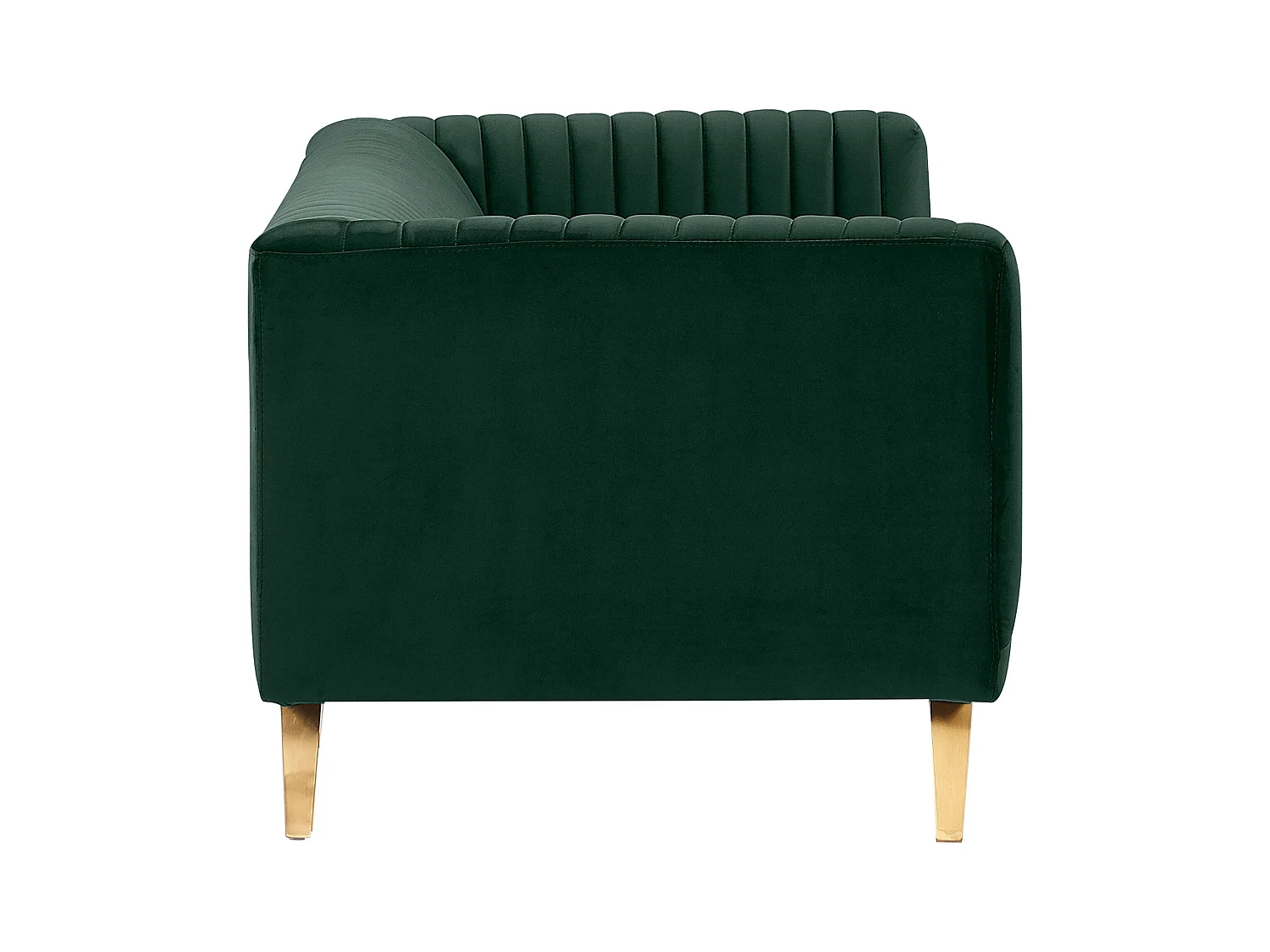 Sofá de 3 plazas en terciopelo verde oscuro - Gatsby