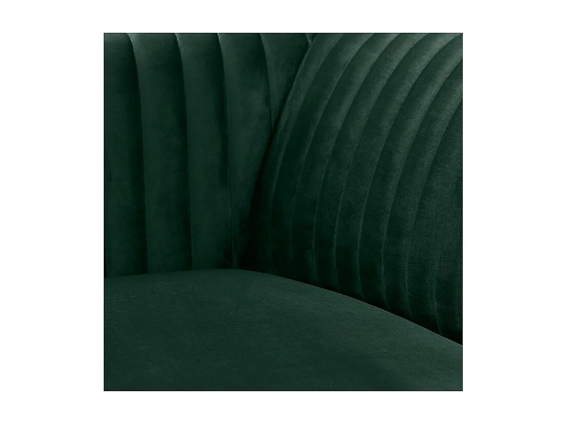 Sofá de 3 plazas en terciopelo verde oscuro - Gatsby