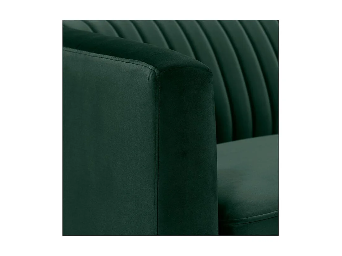 Sofá de 3 plazas en terciopelo verde oscuro - Gatsby