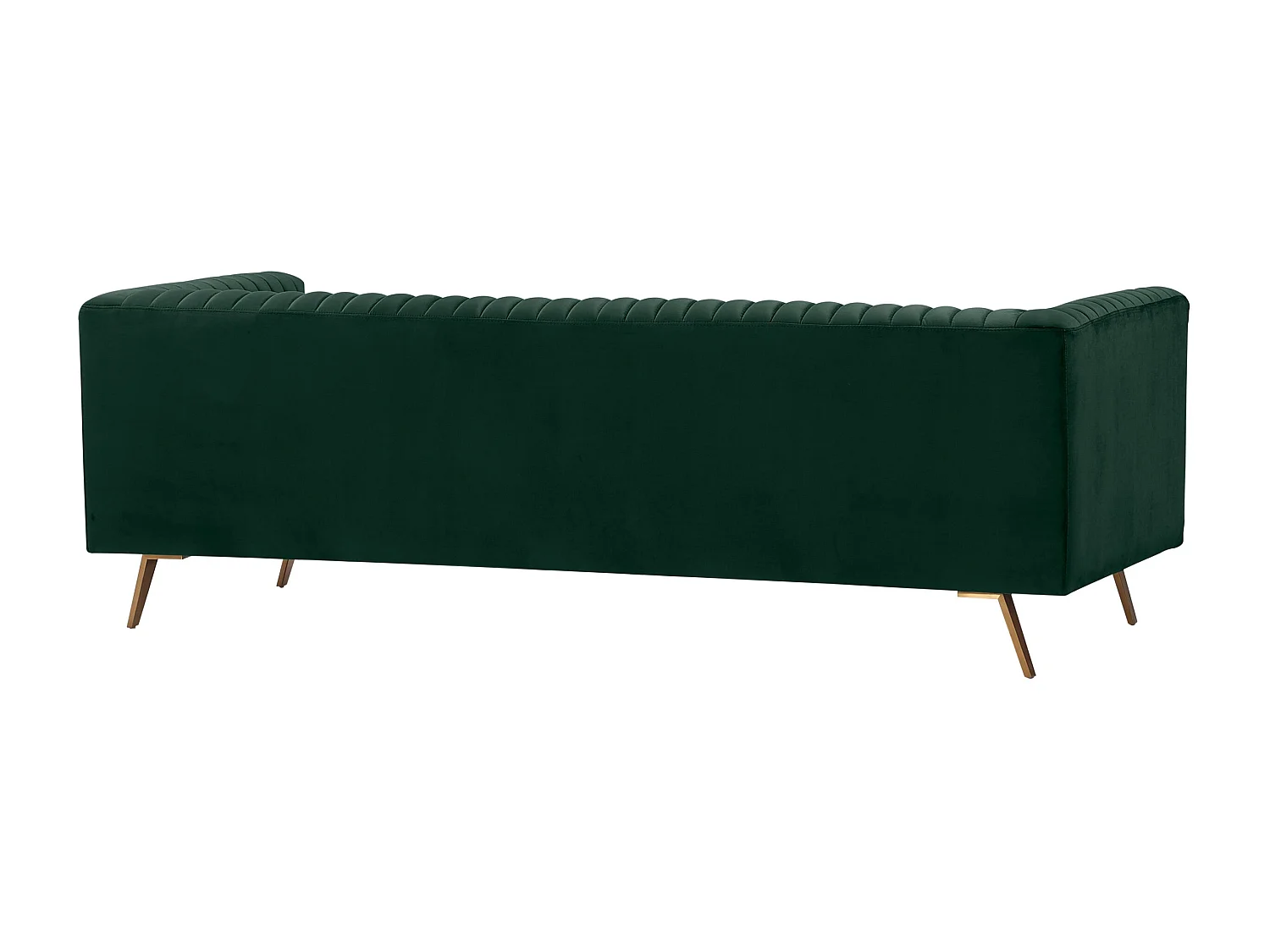 Sofá de 3 plazas en terciopelo verde oscuro - Gatsby