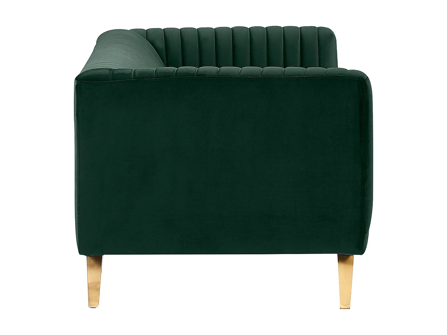 Sofá de 3 plazas en terciopelo verde oscuro - Gatsby