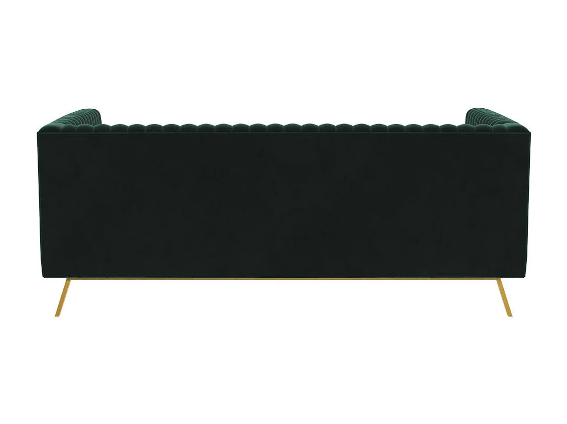 Divano a 2 posti in velluto verde scuro - Gatsby