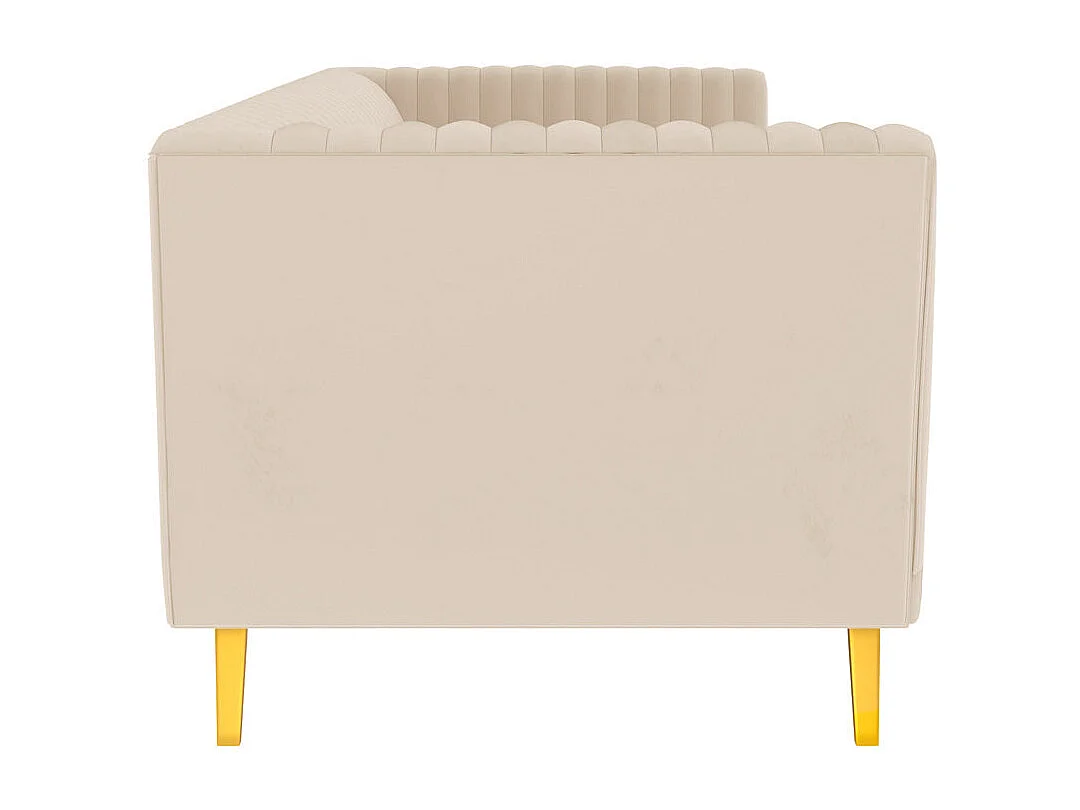 Divano a 2 posti in velluto beige - Gatsby