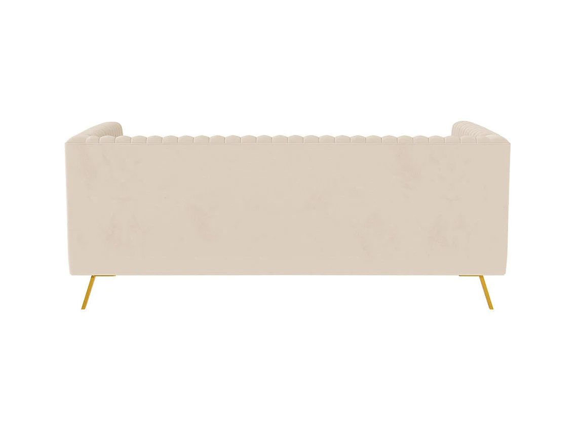 Divano a 2 posti in velluto beige - Gatsby