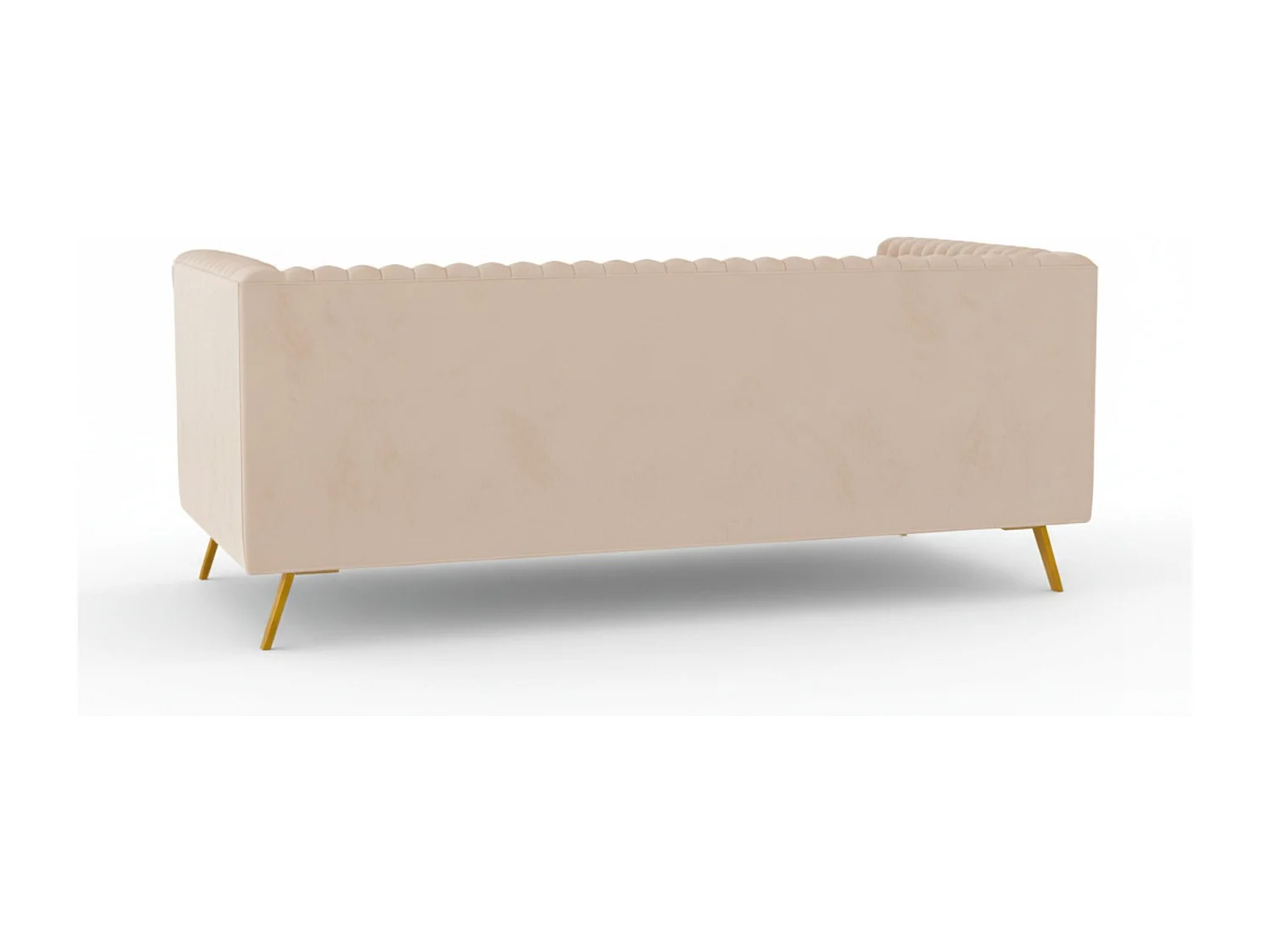 Sofá de 2 plazas en terciopelo beige - Gatsby