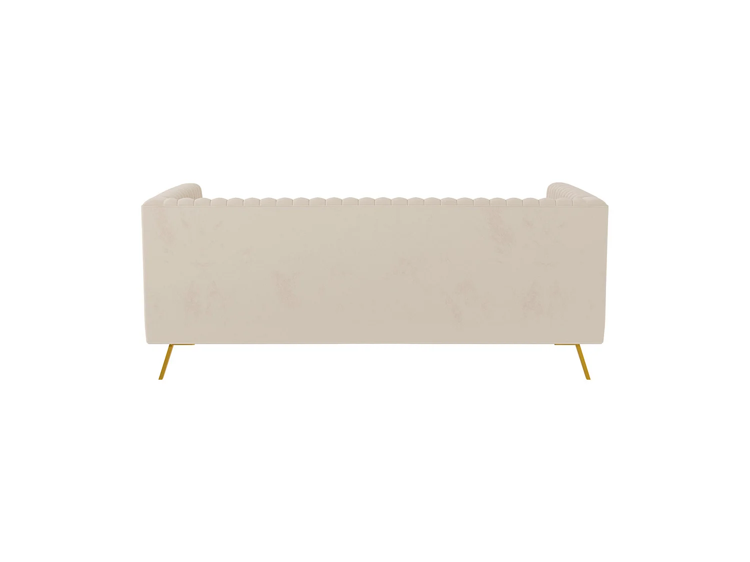 Sofá de 2 plazas en terciopelo beige - Gatsby