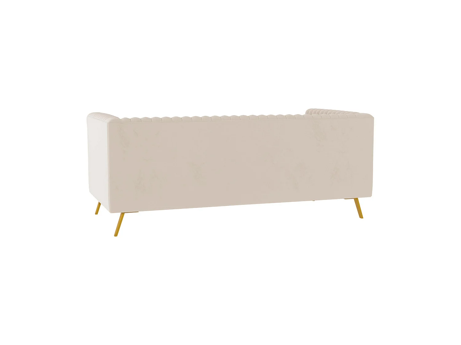 Sofá de 2 plazas en terciopelo beige - Gatsby