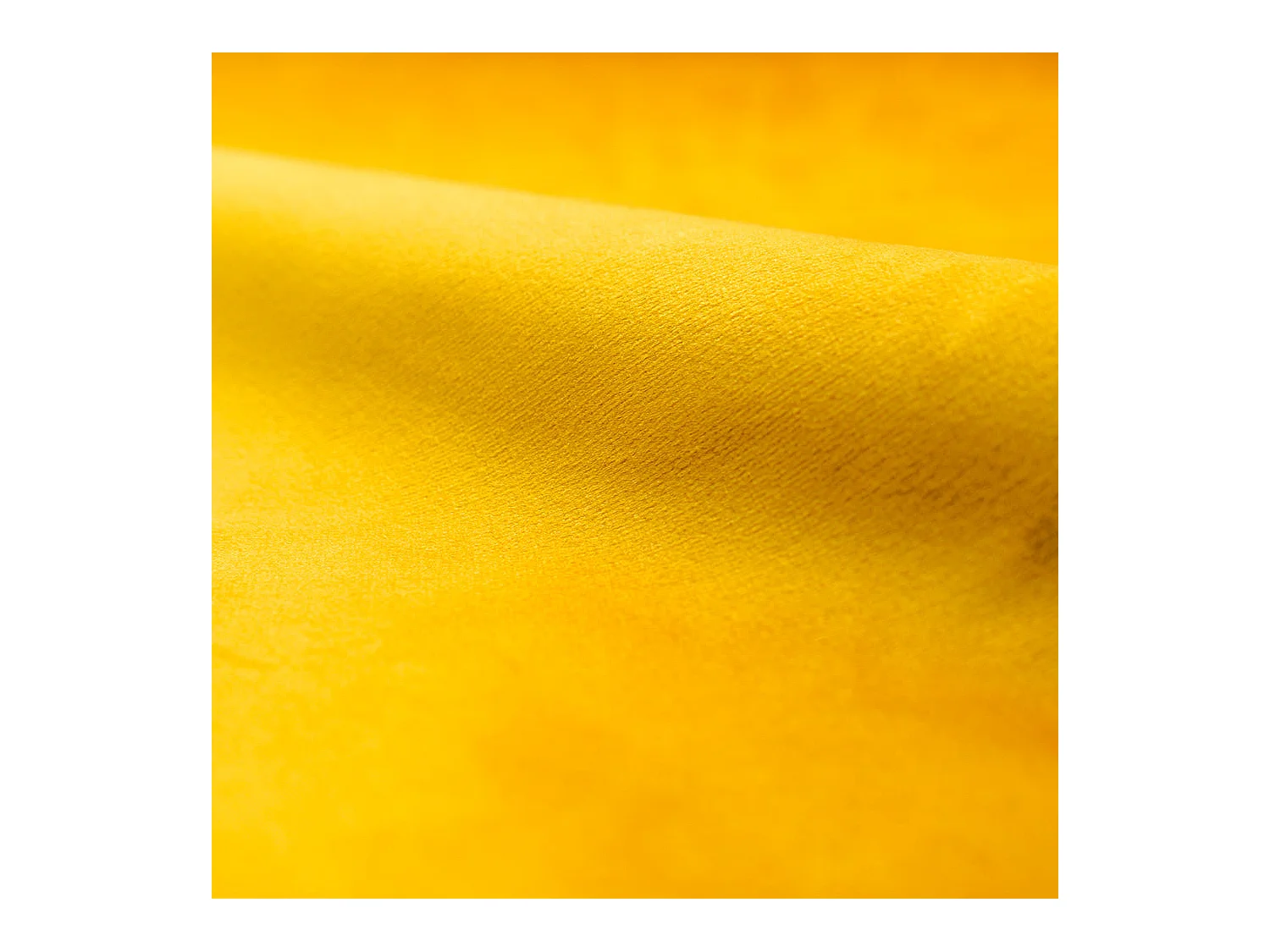 Canapé 2 places en velours jaune - Mona