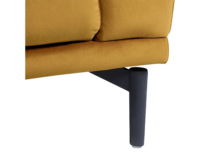 Canapé Olympia 3 places en velours jaune