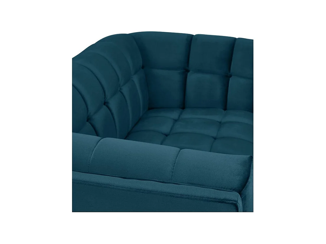 Sofá de 2 plazas de terciopelo azul oscuro - Mona