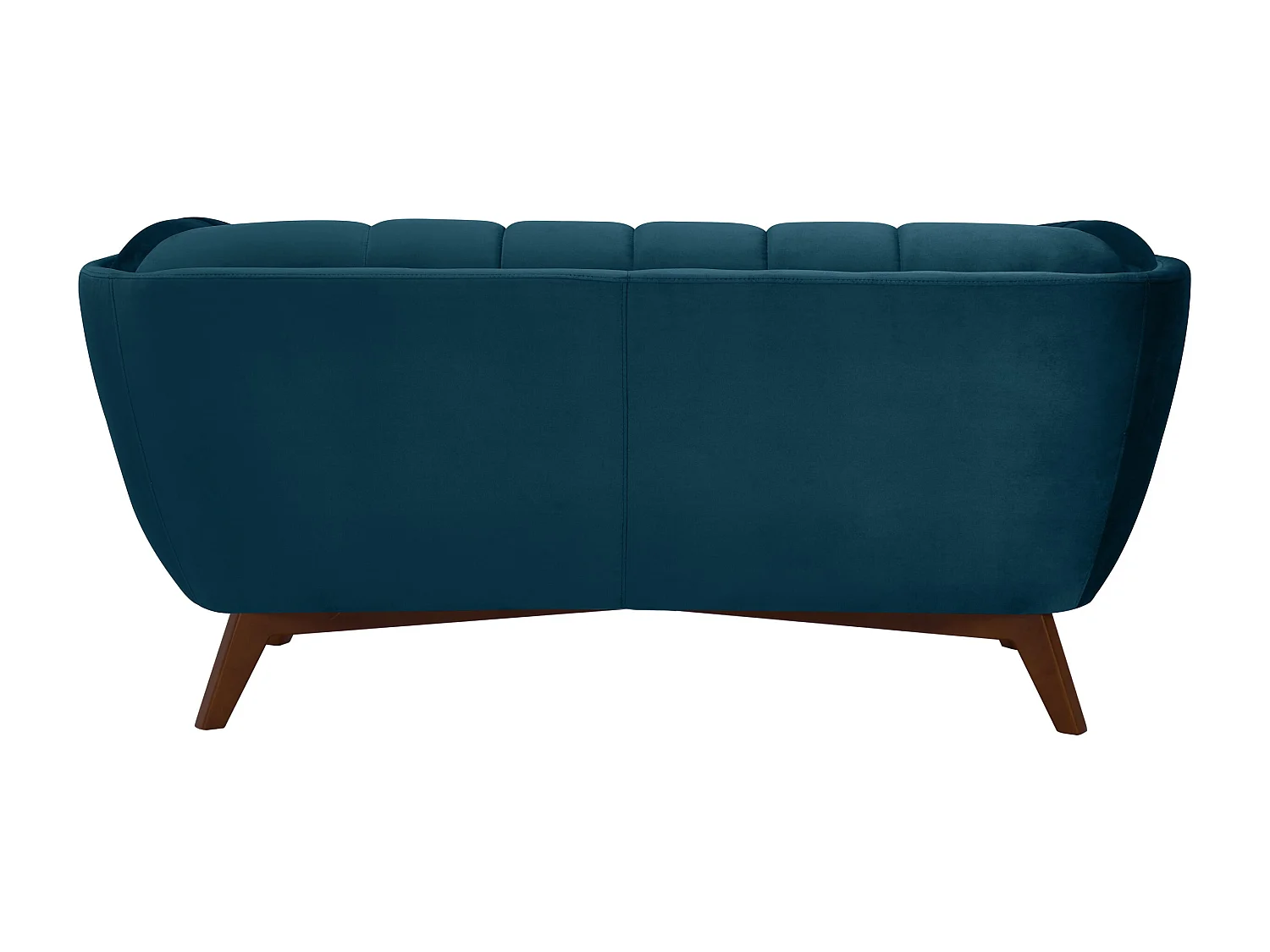 Canapé.2 places en velours bleu foncé - Mona