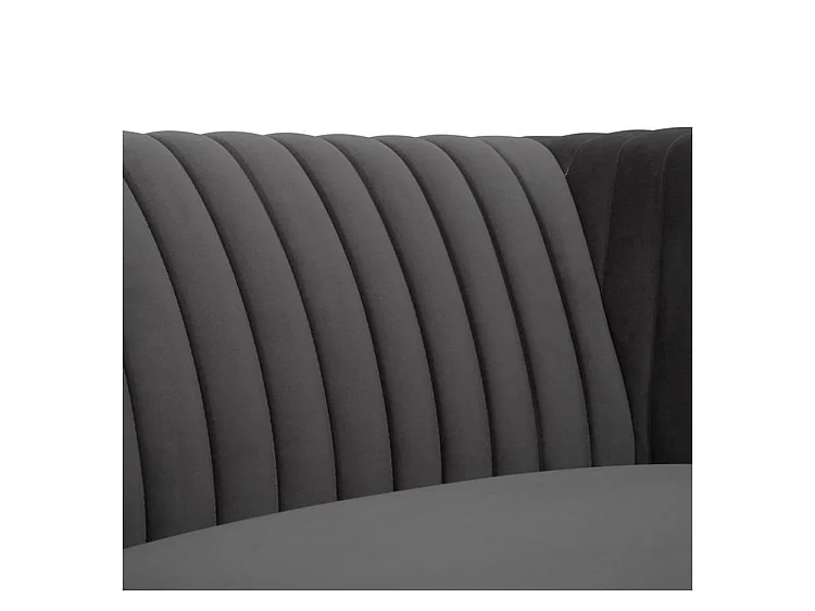 Divano 2 posti in velluto grigio - Gatsby