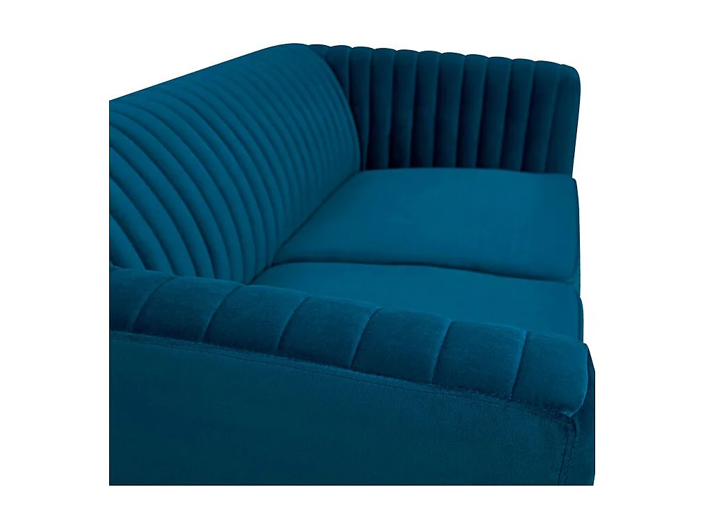 Canapé 2 places en velours bleu foncé - Gatsby