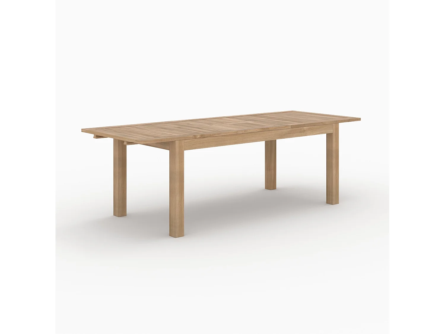 Mesa de jardín extensible de teca para 6 a 10 personas - Nido