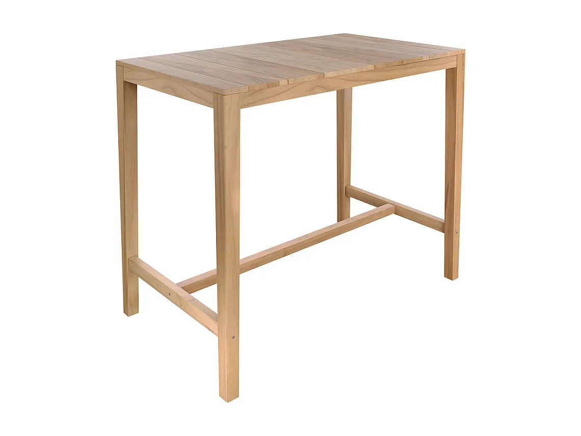 Tavolo da bar da esterno in legno massello di teak per 4 persone - Tunga