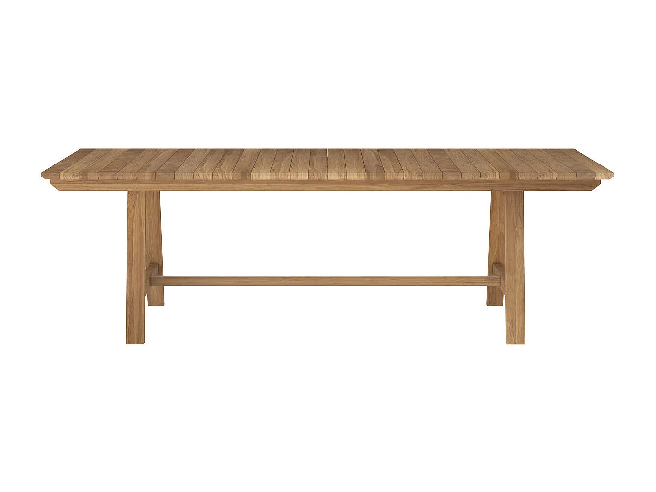Mesa de jardín de 240 cm en madera de teca maciza - Budi