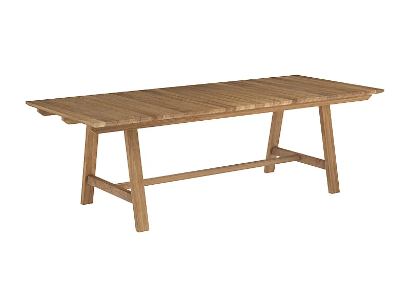 Table de jardin 240 cm en bois de teck massif - Budi