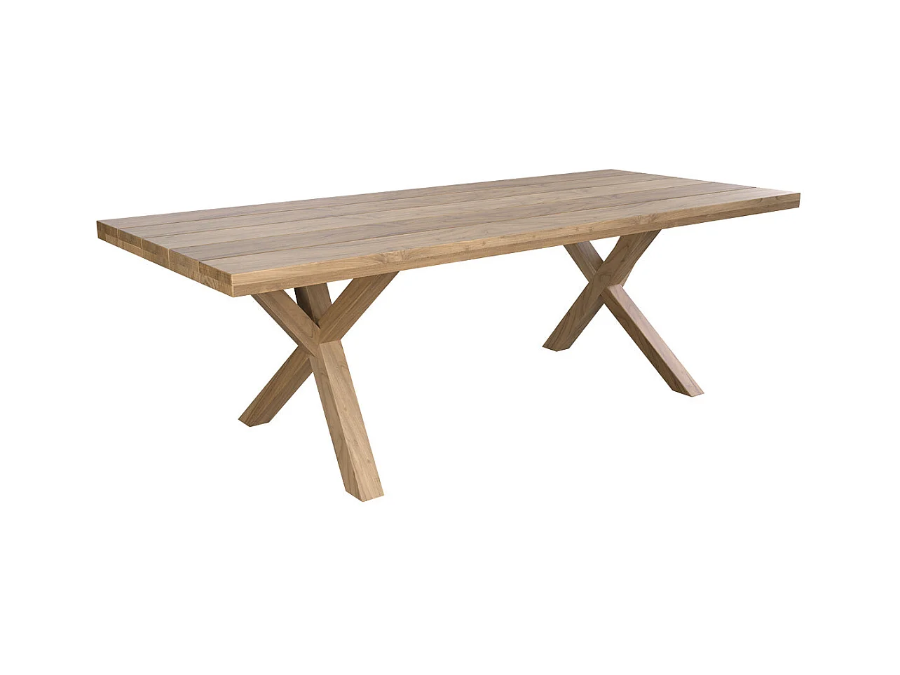Table de jardin 240 cm en bois de teck massif - Soraya