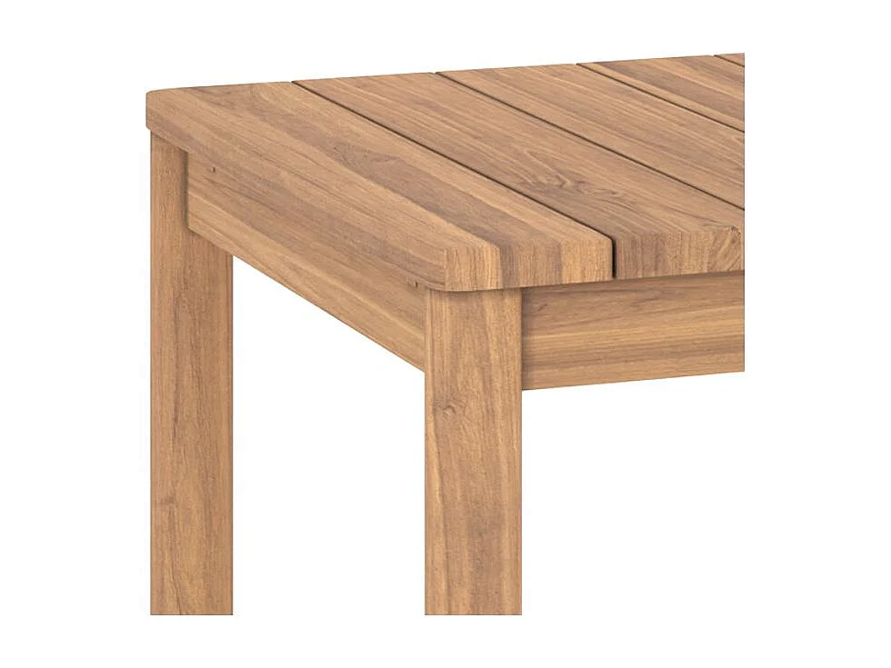 Table de jardin extensible en teck 6 à 8 personnes - Kora