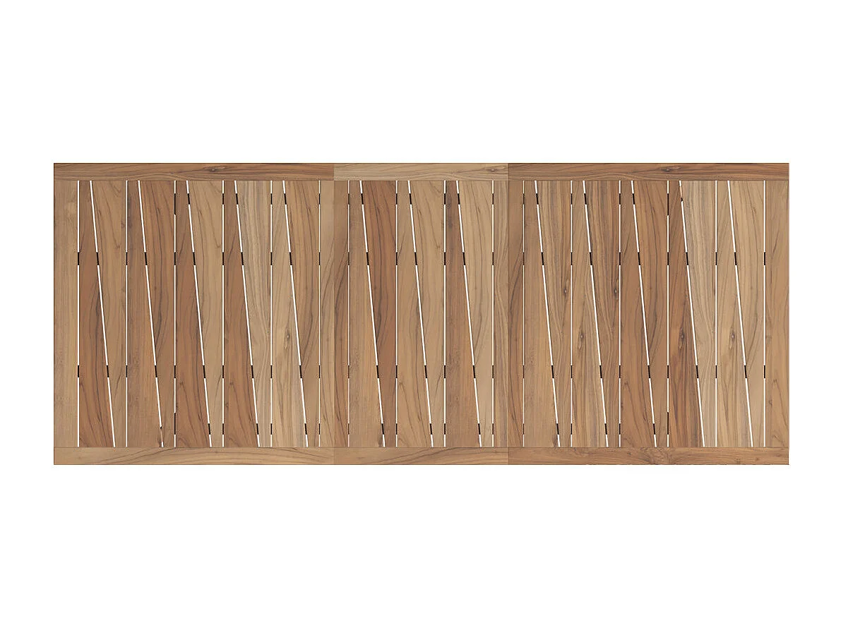 Table de jardin extensible en teck massif 6 à 10 personnes - Tunga