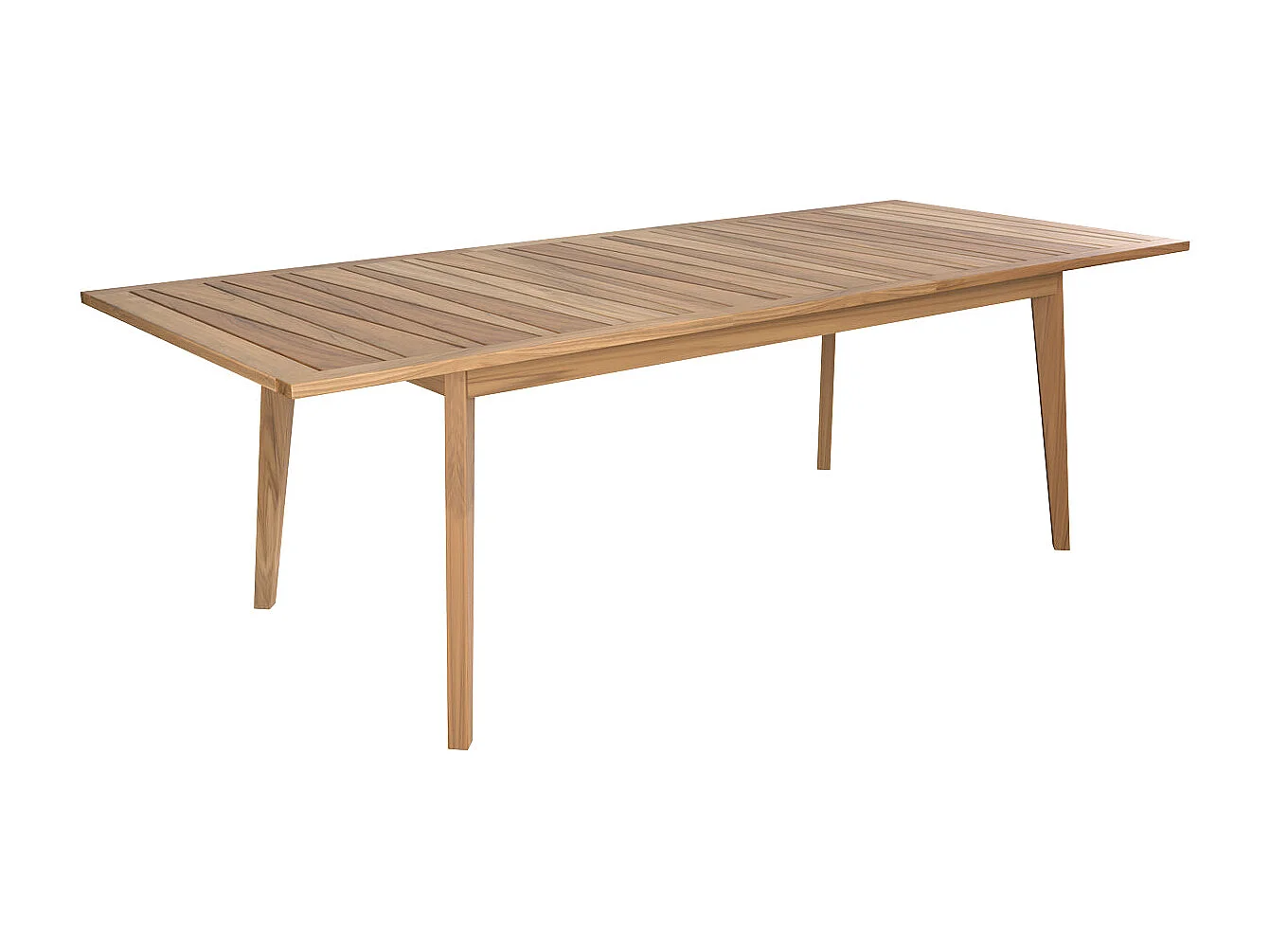 Table de jardin extensible en teck massif 6 à 10 personnes - Tunga