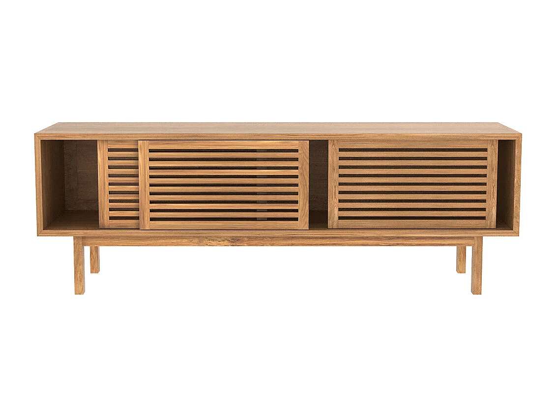 Meuble TV en bois de teck 140 cm - Bormes